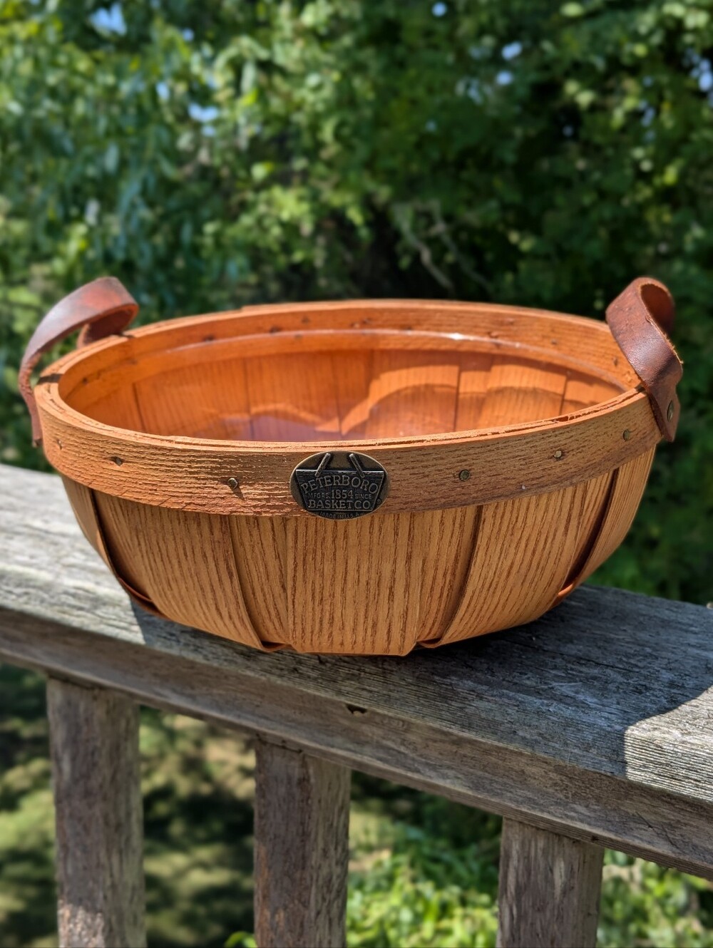 Peterboro Basket Co with Leather Handles - Limited Edition